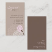 STYLISH BUSINESS CARD Elegante Rose Visitenkarte (Vorne/Hinten)