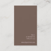 STYLISH BUSINESS CARD Elegante Rose Visitenkarte (Rückseite)