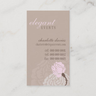 STYLISH BUSINESS CARD Elegante Rose Visitenkarte