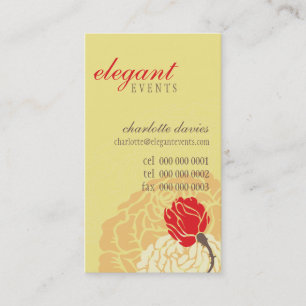 STYLISH BUSINESS CARD Elegante Rose Visitenkarte