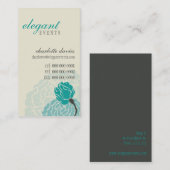 STYLISH BUSINESS CARD Rose Jade Creme Visitenkarte (Vorne/Hinten)