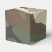 Stylish Camouflage Pattern Classic Favor Boxes Geschenkschachtel (Rückseite)