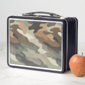 Stylish Camouflage Pattern Metal Lunch Box Case (Beispiel)