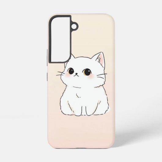 Stylish Cat Art Samsung S22 Protective Case Galaxy Hülle (Rückseite)