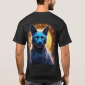 "Stylish Cat Design T - Shirt" T-Shirt (Rückseite)