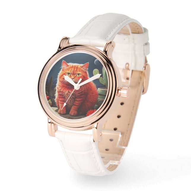 Stylish cat watch for cat's lovers armbanduhr (Winkel)