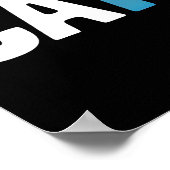 Stylish Cat's Confident Stance Poster (Ecke)