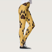stylish Cheetah Paw Print Leggings (Rechts)