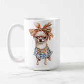Stylish Chihuahua moms dogs lovers  Kaffeetasse (Links)