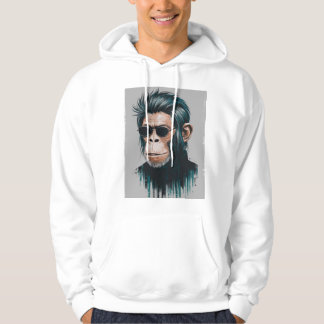 Stylish Chimp - Streetwear White Hoodie