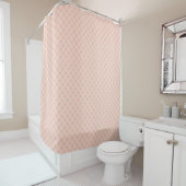 Stylish Coral Plaid Curtain Elegant Bath Upgrade Duschvorhang (Beispiel)