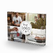 Stylish Custom Five Photo Personalized Photo Block (Rechts)