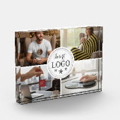 Stylish Custom Five Photo Personalized Photo Block (Links)