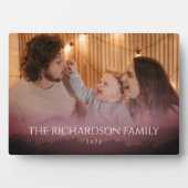 Stylish Custom Foto Burgundy Overlay Fotoplatte (Vorderseite)