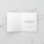 Stylish Custom Foto Vielen Dank Dankeskarte (Innenseite)