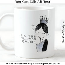 Stylish Custom Glitzer Sparkle Queen 035 Novelty