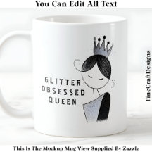 Stylish Custom Glitzer Sparkle Queen 036 Novelty
