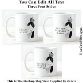 Stylish Custom Glitzer Sparkle Queen 037 Novelty Kaffeetasse