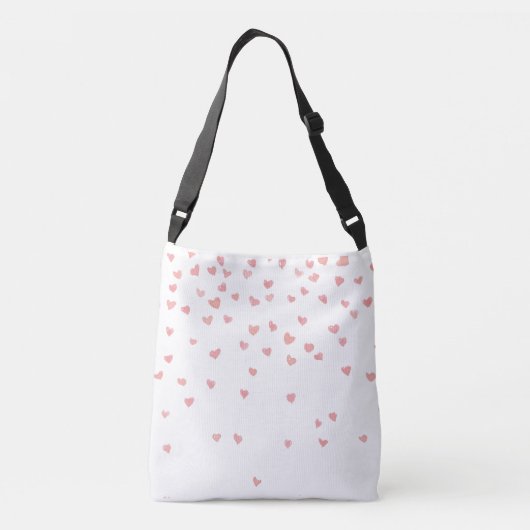 Stylish Custom Liebe Hearts Tragetaschen Mit Langen Trägern (Rückseite)