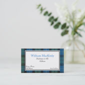Stylish Custom MacKirdy Scottish Tartan Kariert Visitenkarte (Stehend Vorderseite)