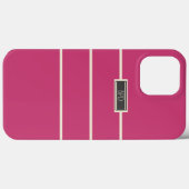 Stylish Custom Mit Monogramm Dark Pink Case-Mate iPhone Hülle (Rückseite (Horizontal))