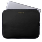Stylish Custom Name Printed Laptop Sleeve Cover (Vorderseite)