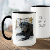 Stylish Custom Photo Paint Brushstroke Dog Modern Tasse