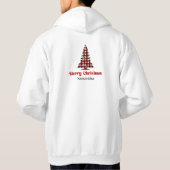 Stylish Custom Plaid Tree Christmas Sweatshirt (Rückseite)