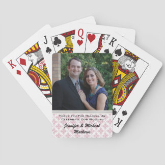 Stylish Custom Wedding danke Ihnen Karten spielen Spielkarten