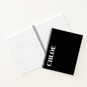 Stylish Customizable Personalized Name Gift Notizblock (Innenseite)