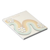 Stylish Cute Trendy Girly Retro Simple Notizblock (angewinkelt)