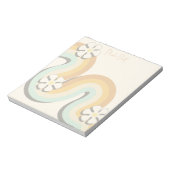 Stylish Cute Trendy Girly Retro Simple Notizblock (Rotiert)