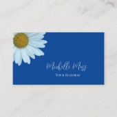 Stylish Daisy Botanical Blue Visitenkarte (Vorderseite)