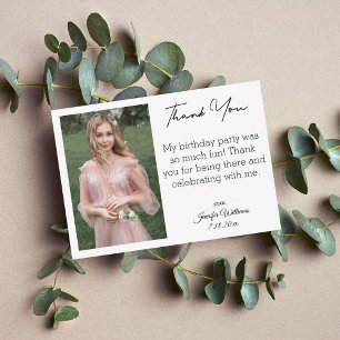 stylish danke Ihnen süß 16 Foto Mitteilungskarte