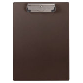 Stylish Dark Brown Leather Finish Writing Klemmbrett (Vorderseite)