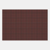 Stylish dark rich plaid Christmas holiday Geschenkpapier Set (Vorderseite 2)