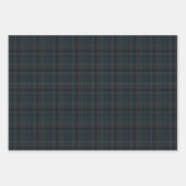Stylish dark rich plaid Christmas holiday Geschenkpapier Set (Vorderseite)