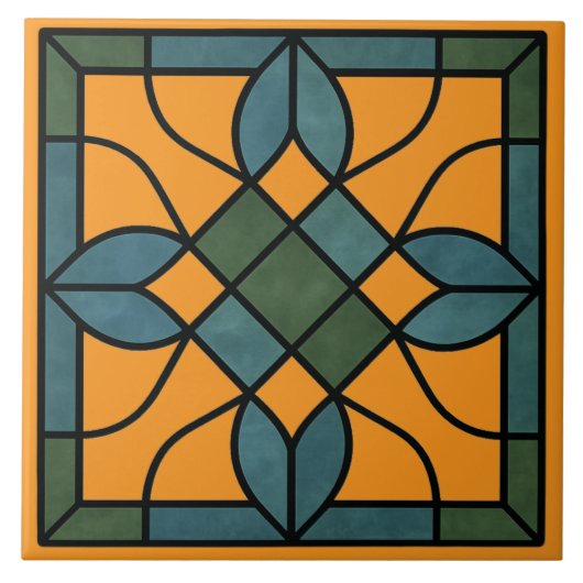 Stylish Decorative Glass-Look Fliese (Vorderseite)