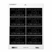 Stylish Deko Vibe | b&w-Rücksendeadresse (Vorne)