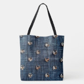 Stylish Denim amd Diamond Large Tasche (Rückseite)