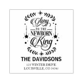 Stylish 'Dies ist die Jahreszeittypografie Monogra Gummistempel (Prägung)