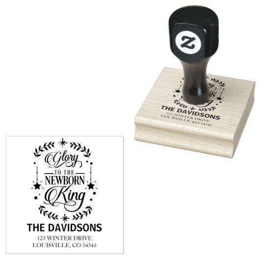 Stylish 'Dies ist die Jahreszeittypografie Monogra Gummistempel (Stempel)