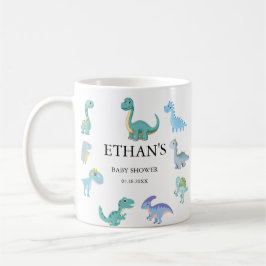 Stylish Dinosaur Baby Shower White Kaffeetasse