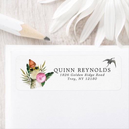 Stylish Dinosaur | Rücksendeadresse (Insitu)