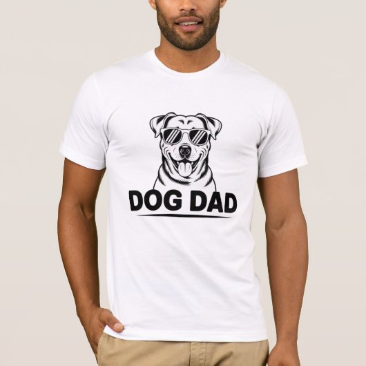 Stylish Dog Dad Tee – Perfect Gift For Dog Lovers (Vorderseite)