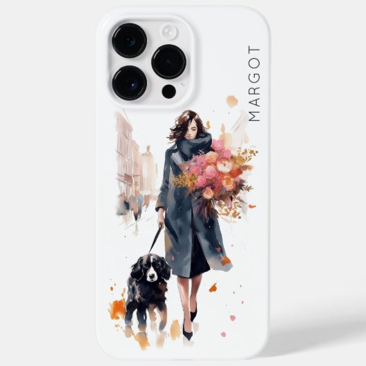 Stylish Dog Lover Case-Mate iPhone Hülle (Rückseite)