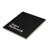 Stylish Editable Retro Modern Name (oder anderer T Fliese (Seite)