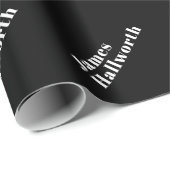 Stylish Editable Retro Modern Name (oder anderer T Geschenkpapier (Rolleneckpunkt)