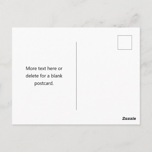 Stylish Editable Retro Modern Name (oder anderer T Postkarte (Rückseite)