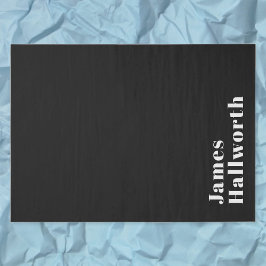 Stylish Editable Retro Modern Name (oder anderer T Seidenpapier